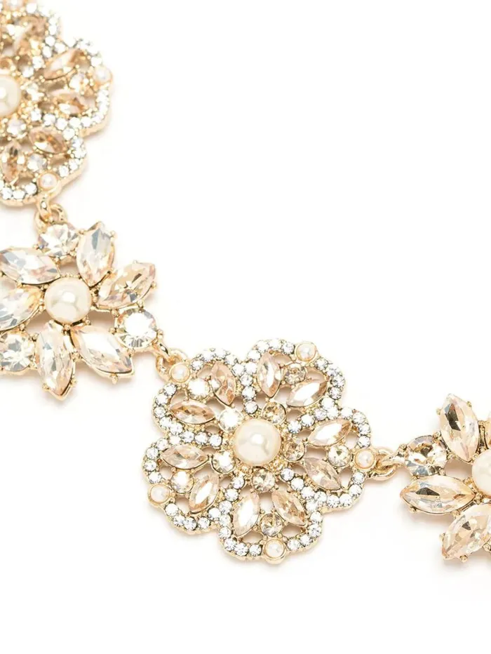 Women Marchesa Jewelry Fresh Floral Collar Necklace Gold Women Marchesa Jewelry Fresh Floral Collar Necklace Gold
