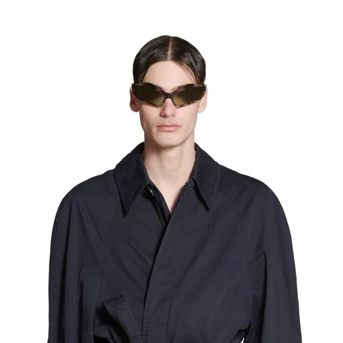 WomenMen Coats and Jackets Balenciaga Deconstructed Carcoat In Dark Blue