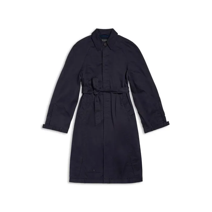 WomenMen Coats and Jackets Balenciaga Deconstructed Carcoat In Dark Blue