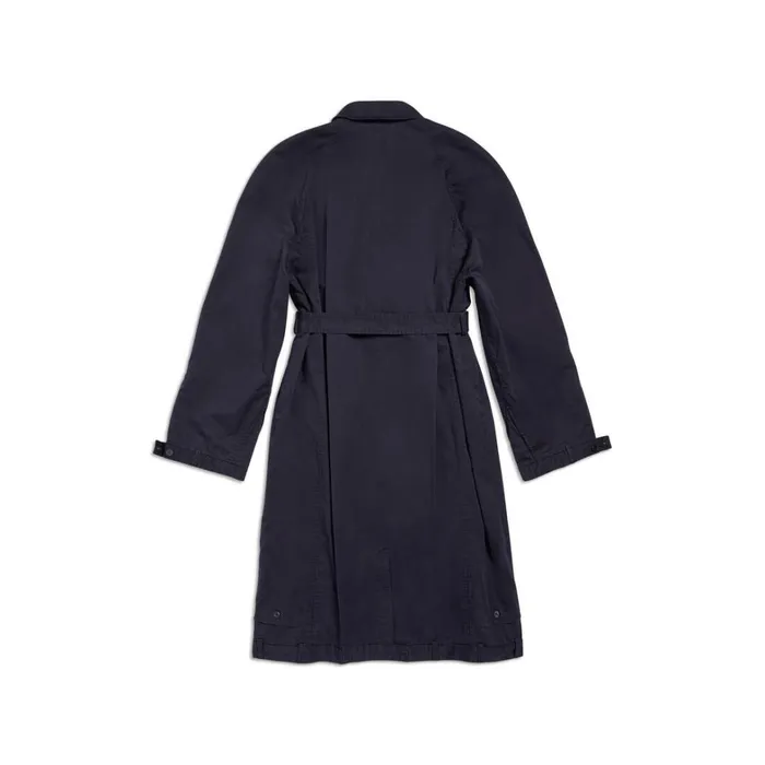 WomenMen Coats and Jackets Balenciaga Deconstructed Carcoat In Dark Blue