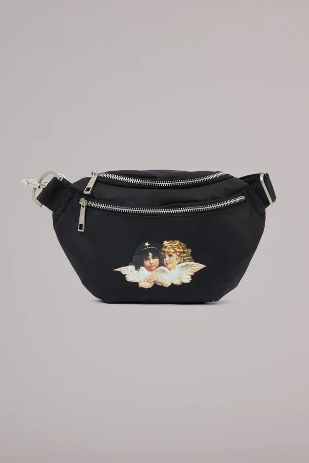WomenMen Fiorucci Bags Icon Angels Bum Bag Black
