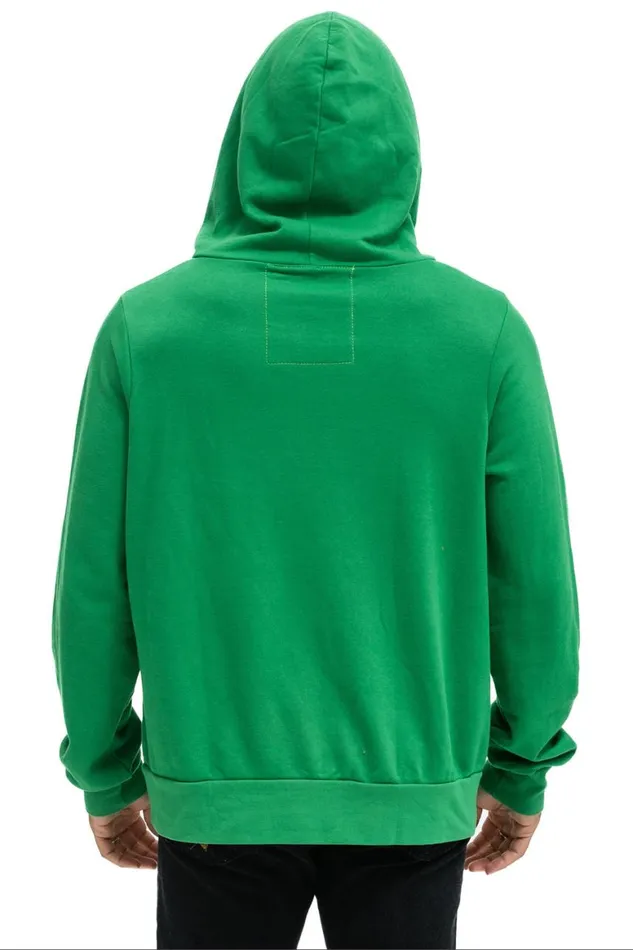 WomenMen Hoodies Aviator Nation 5 Stripe Hoodie 8211 Kelly Green Neon Pink Yellow