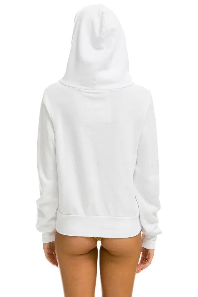 WomenMen Hoodies Aviator Nation 6 Stripe Hoodie 8211 White Serape