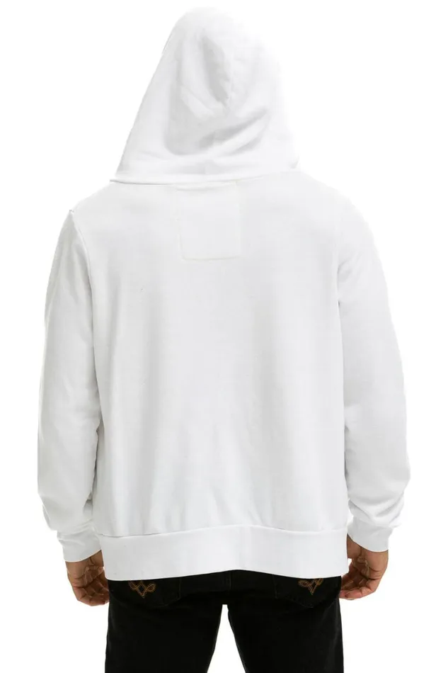 WomenMen Hoodies Aviator Nation 6 Stripe Hoodie 8211 White Serape