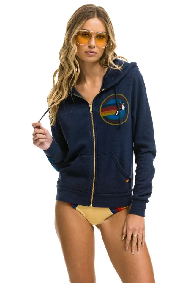 WomenMen Hoodies Aviator Nation Hoodie 8211 Navy