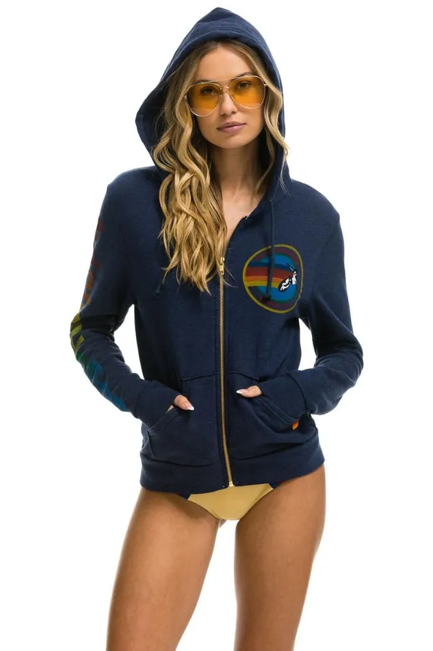WomenMen Hoodies Aviator Nation Hoodie 8211 Navy