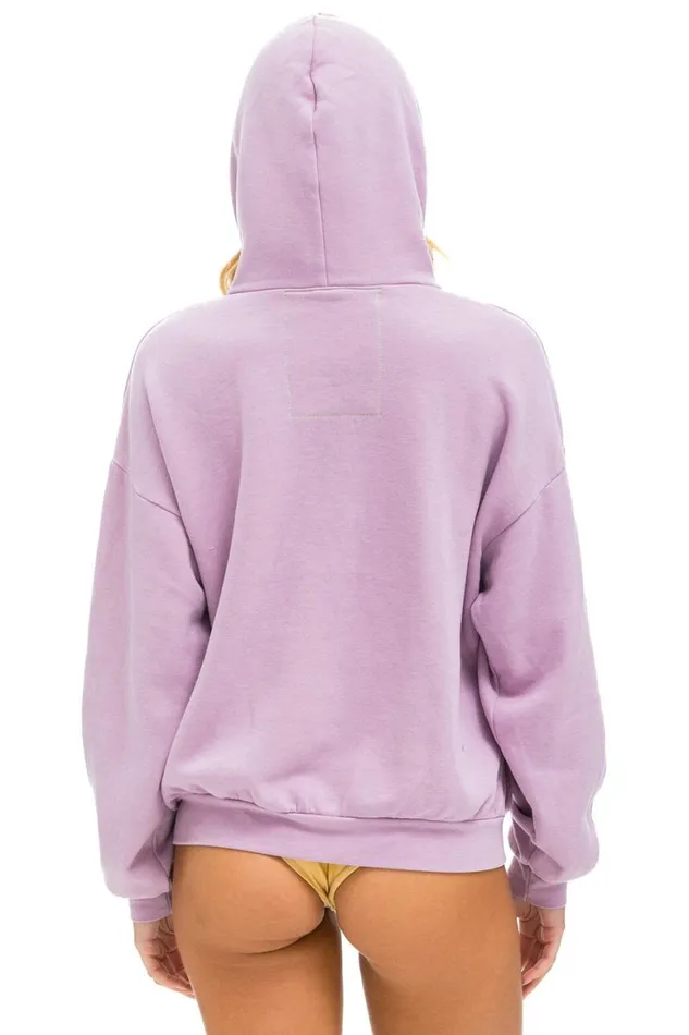 WomenMen Hoodies Aviator Nation Logo Pullover Relaxed Hoodie 8211 Mauve