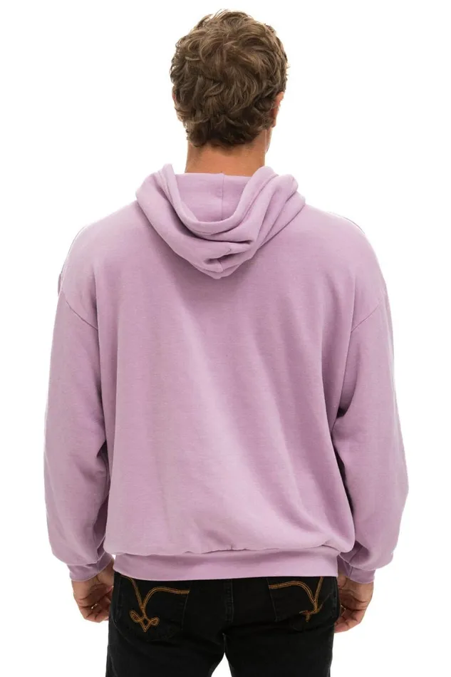 WomenMen Hoodies Aviator Nation Logo Pullover Relaxed Hoodie 8211 Mauve