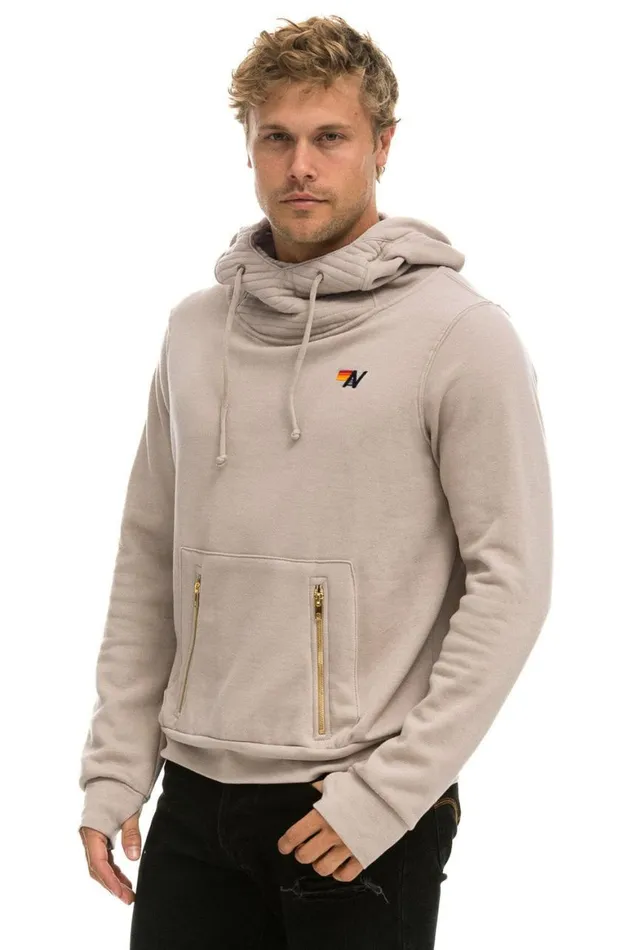 WomenMen Hoodies Aviator Nation Ninja Pullover Hoodie 8211 Sand