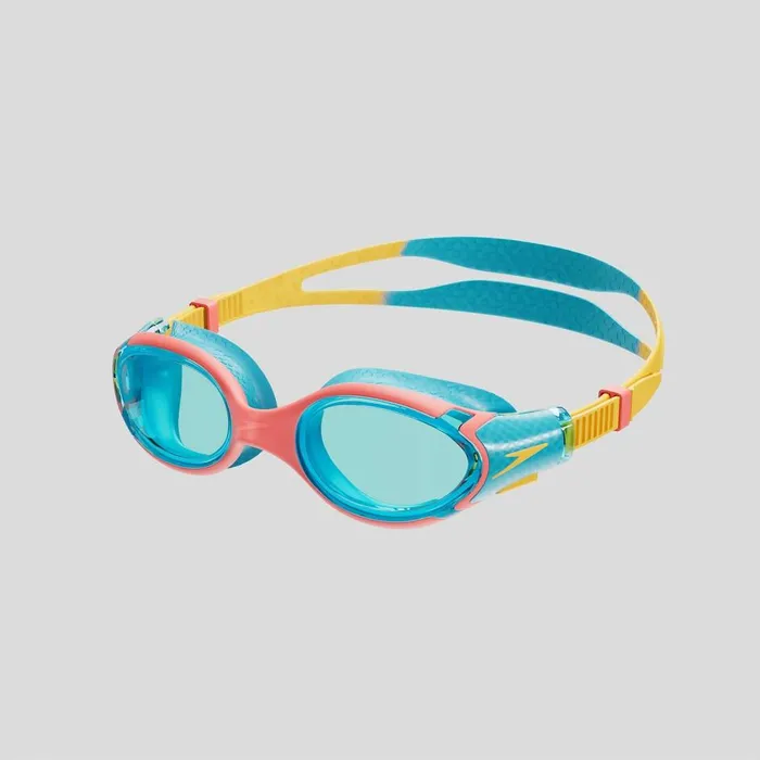 WomenMenKids Triathlon and Open Water Speedo Biofuse 20 Junior Goggles BlueYellow