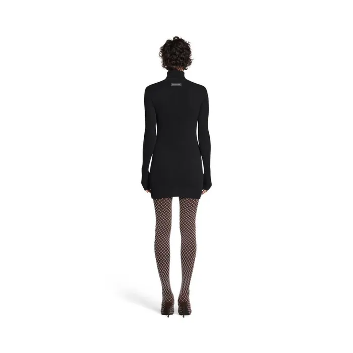 WomenMen Knitwear Balenciaga Seamless Fitted Sweater In Black