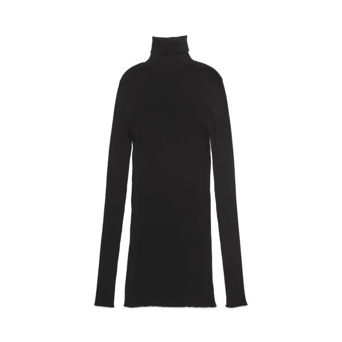 WomenMen Knitwear Balenciaga Seamless Fitted Sweater In Black
