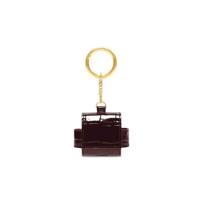 WomenMen Phone Accessories and Keyrings Balenciaga Cash Earpods Pro Holder In Dark Red