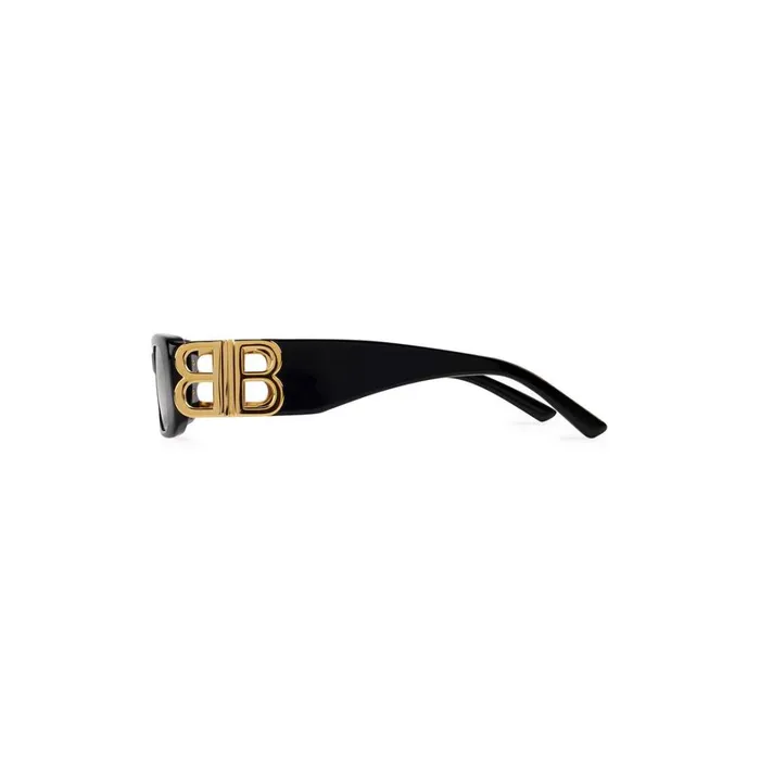 WomenMen Sunglasses Balenciaga Dynasty Rectangle Sunglasses In Black