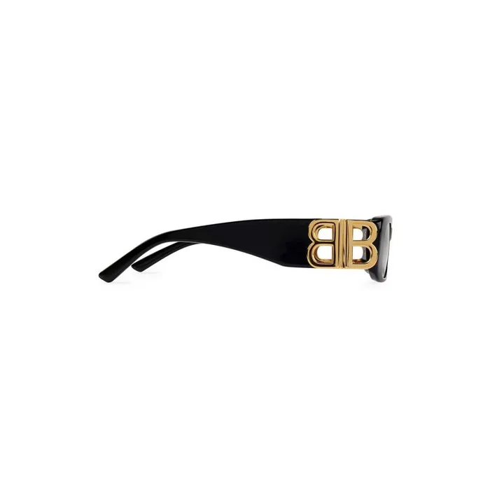 WomenMen Sunglasses Balenciaga Dynasty Rectangle Sunglasses In Black