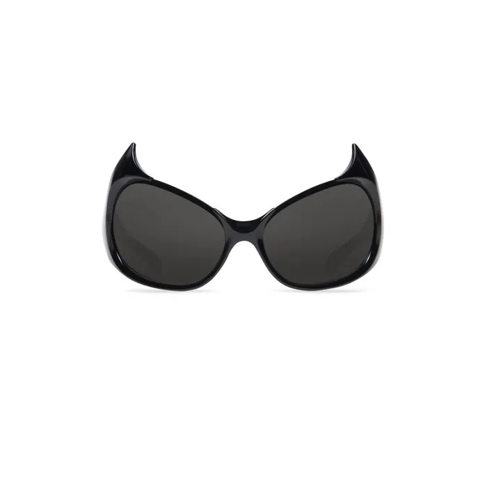 WomenMen Sunglasses Balenciaga Gotham Cat Sunglasses In Black