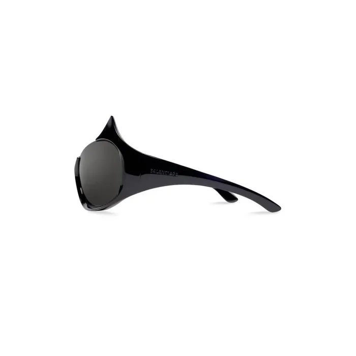 WomenMen Sunglasses Balenciaga Gotham Cat Sunglasses In Black