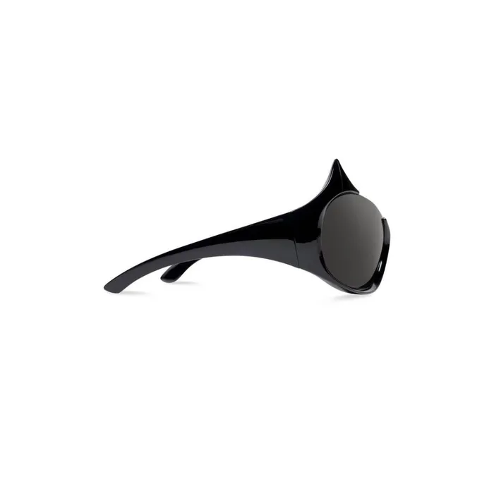 WomenMen Sunglasses Balenciaga Gotham Cat Sunglasses In Black