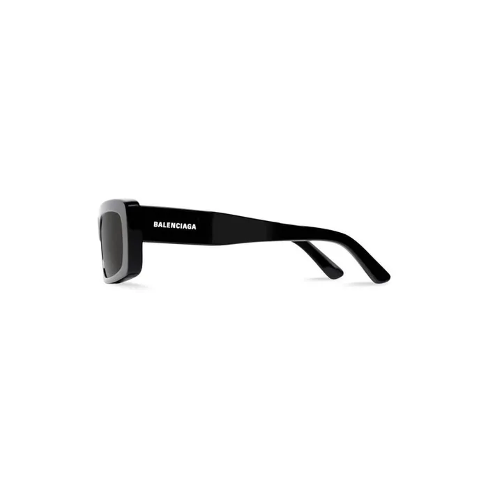 WomenMen Sunglasses Balenciaga Oversize Rectangle Sunglasses In Black