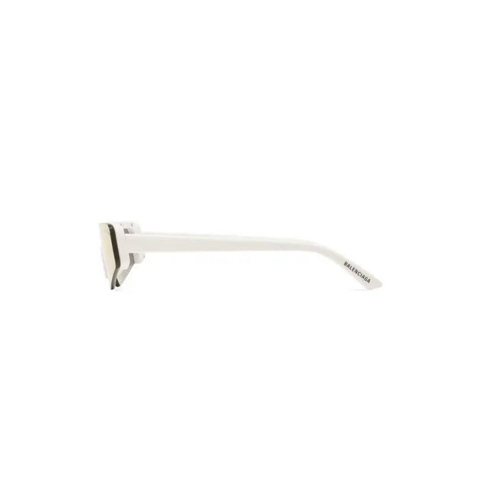 WomenMen Sunglasses Balenciaga Ski Rectangle Sunglasses In Whitesilver