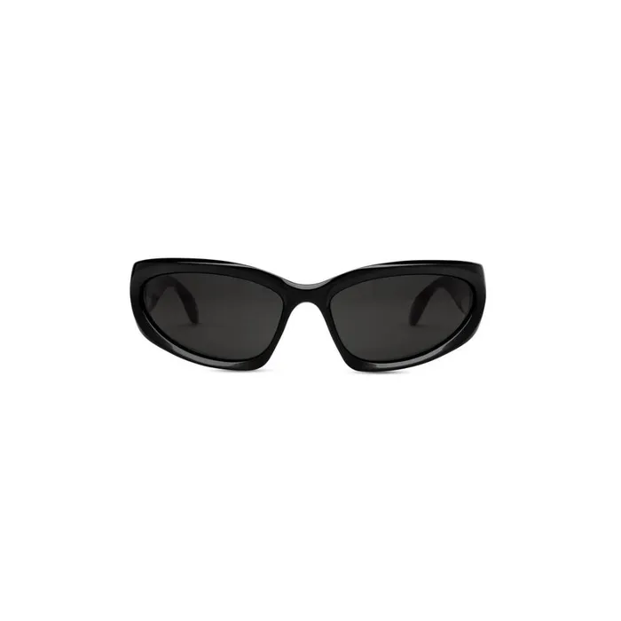 WomenMen Sunglasses Balenciaga Swift Oval Sunglasses In Black