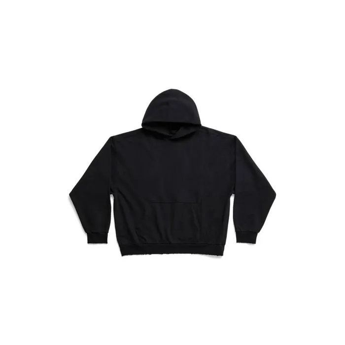 WomenMen Sweatshirts and Hoodies Balenciaga Balenciaga Hoodie Medium Fit In Black Faded