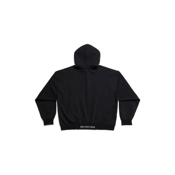 WomenMen Sweatshirts and Hoodies Balenciaga Balenciaga Hoodie Medium Fit In Black Faded
