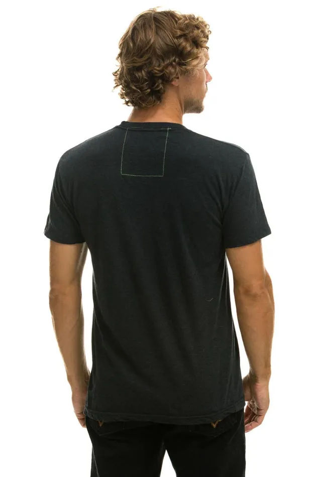 WomenMen Tees Aviator Nation Surf Naked Tee 8211 Charcoal