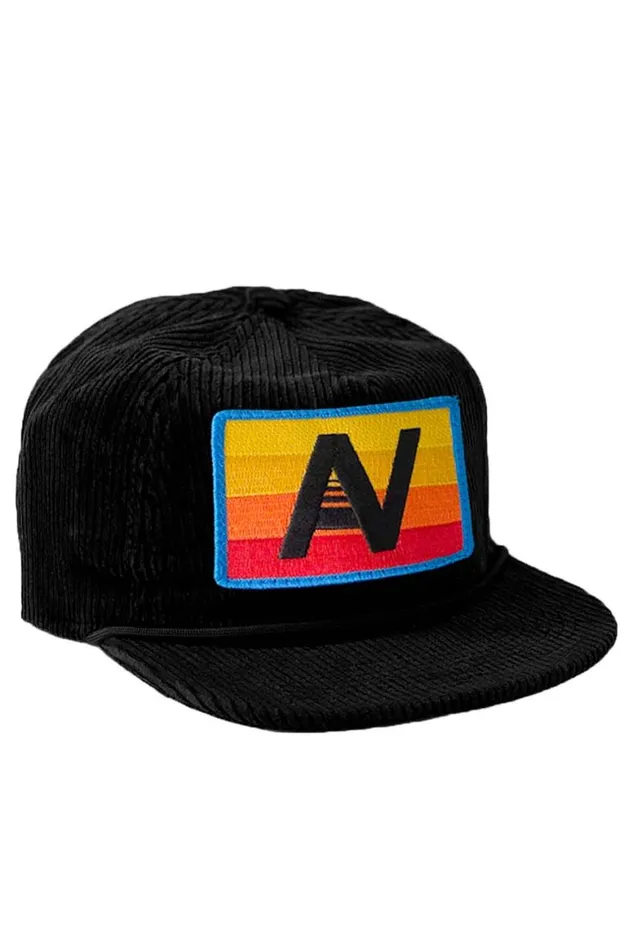 WomenMen Trucker Hats Aviator Nation Logo Rainbow 8211 Vintage Corduroy Trucker Hat