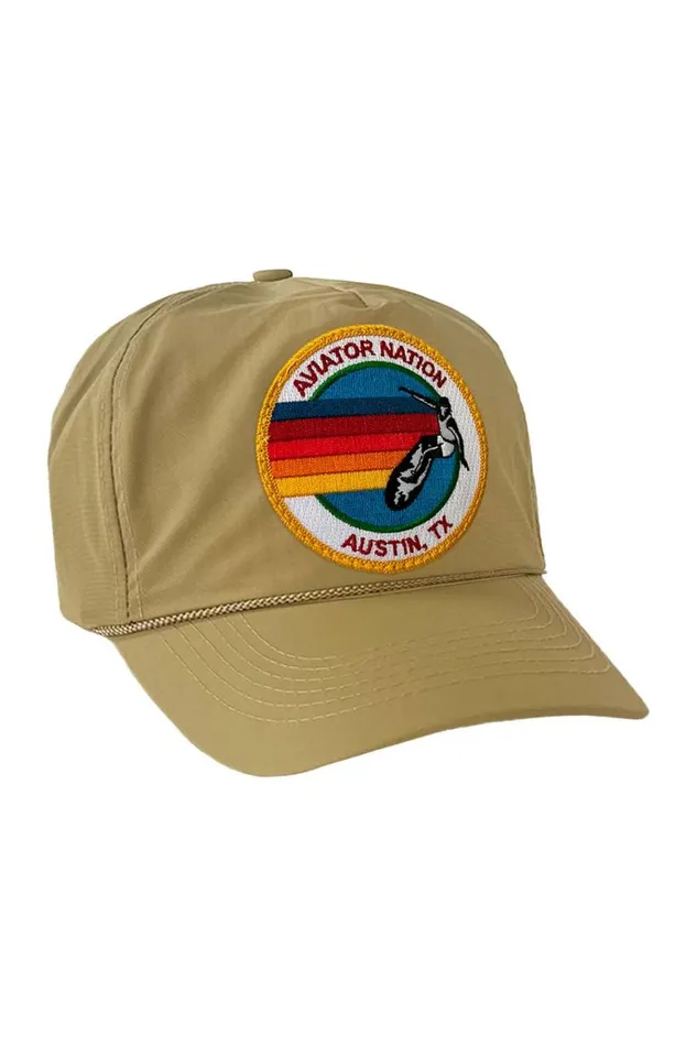 WomenMen Trucker Hats Aviator Nation Signature Austin Vintage Nylon Trucker Hat