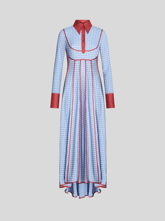 Women Midi Dress With Bib Detail Etro Dresses
