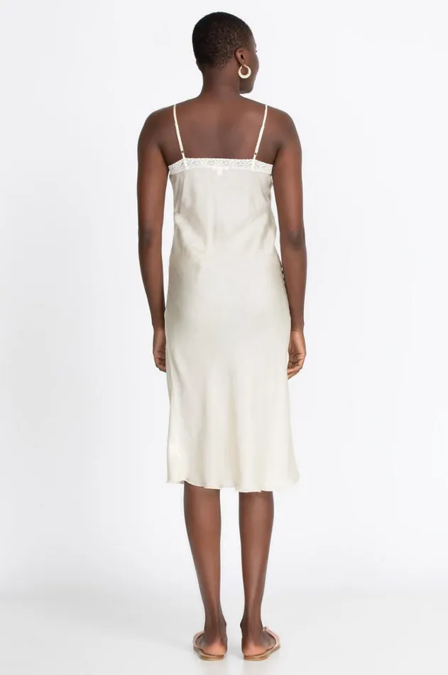 Women Midi Length Slip Ecru Johnny Was Dresses Women Midi Length Slip Ecru Johnny Was Dresses