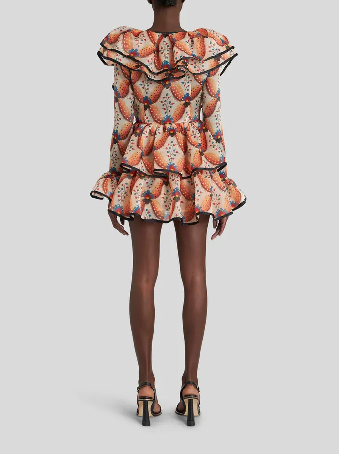 Women Mini Dress With Flounces Etro Dresses