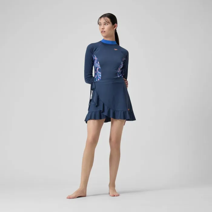 Women Modest Swimwear Speedo Women039s Wrap Skirt Navy
