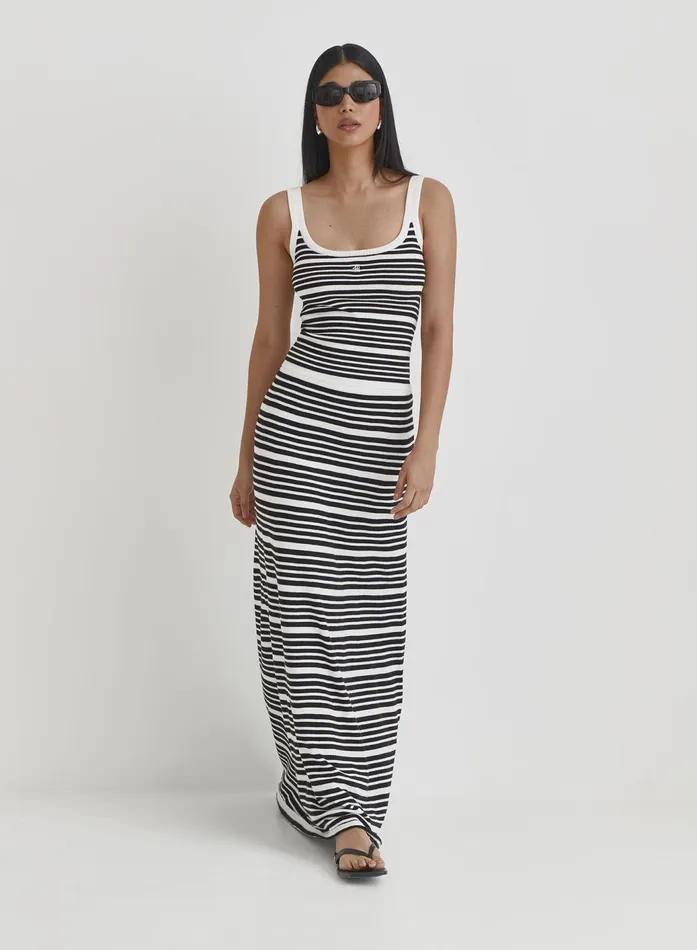 Women Multi Stripe Vest Top Eva 4th and Reckless Knitwear