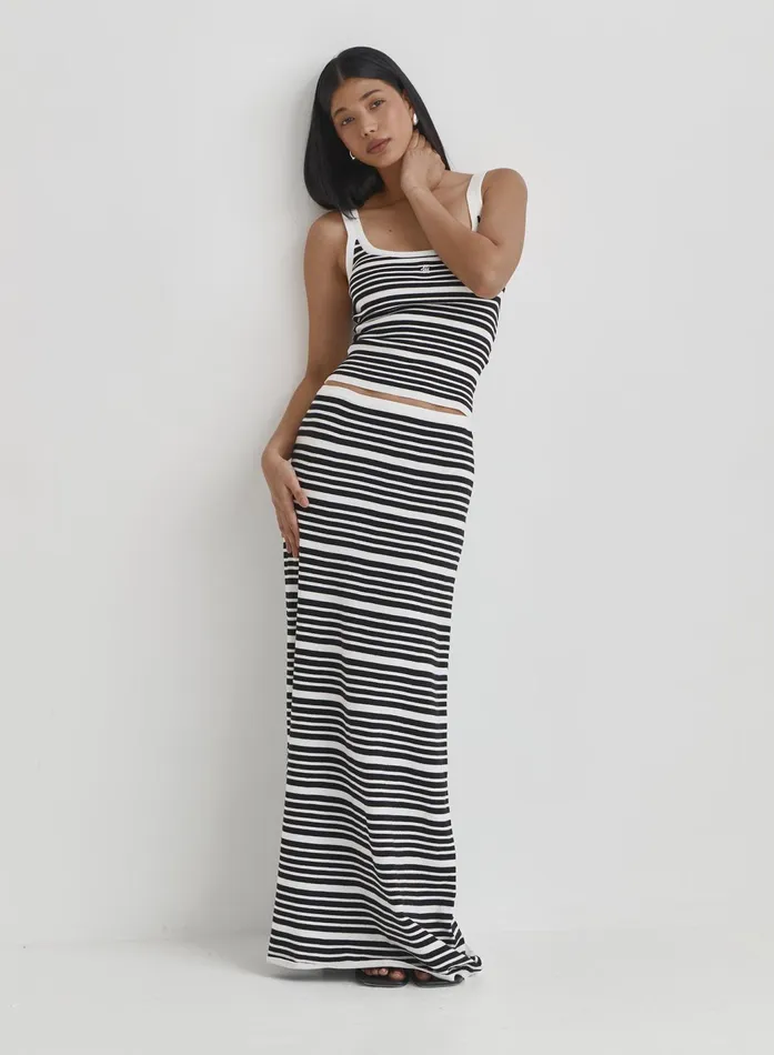 Women Multi Stripe Vest Top Eva 4th and Reckless Knitwear