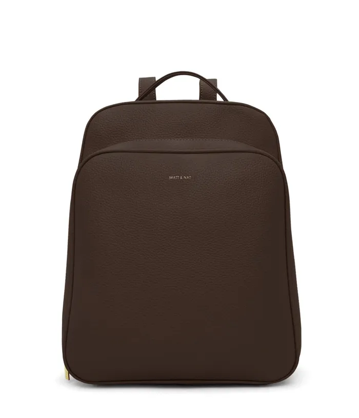 Women Nava Vegan Backpack 8211 Purity Chocolate Matt and Nat Backpacks