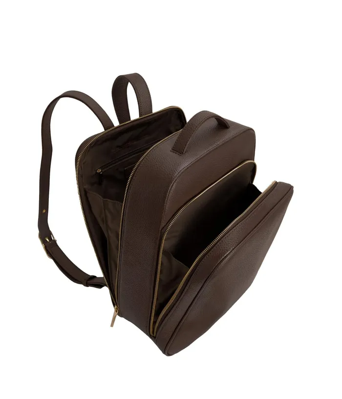 Women Nava Vegan Backpack 8211 Purity Chocolate Matt and Nat Backpacks