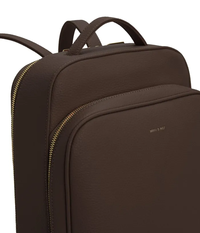 Women Nava Vegan Backpack 8211 Purity Chocolate Matt and Nat Backpacks