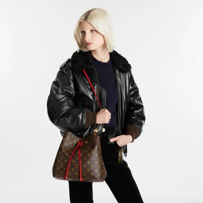 Women NeoNoe Bag Louis Vuitton Louis Vuitton Coquelicot Red Nono M44021 8211 Louis Vuitton Handbag Store