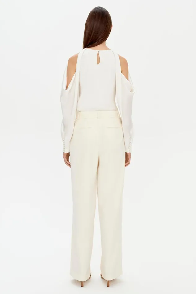 Women Novia Pant Eggshell Jonathan Simkhai Pants and Bottoms