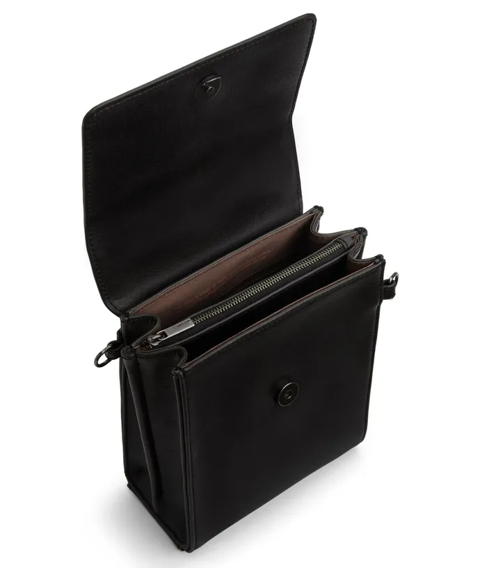 Women Oka Vegan Crossbody Bag 8211 Vintage Black Matt and Nat Crossbody