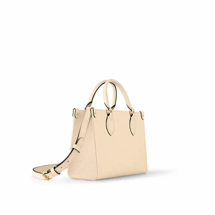 Women Onthego Bag Louis Vuitton Louis Vuitton Onthego PM Cream M46569 8211 Louis Vuitton Handbag Store