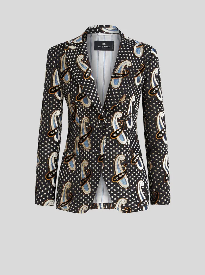 Women Paisley Jacquard Jacket Etro Jackets