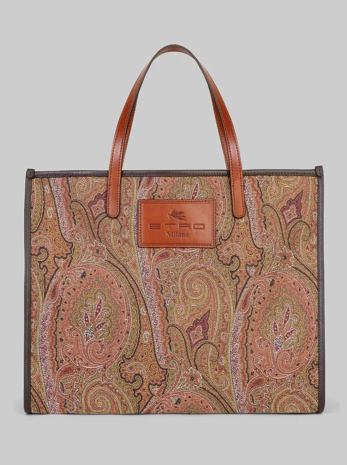 Women Paisley Jacquard Shopping Bag Etro Shopping Bags