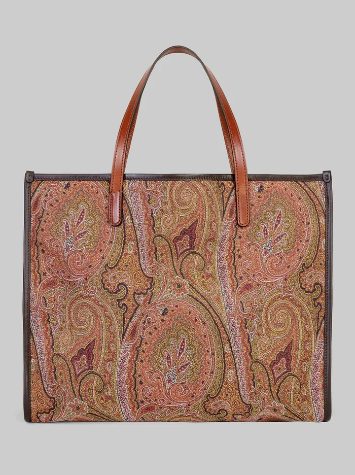 Women Paisley Jacquard Shopping Bag Etro Shopping Bags