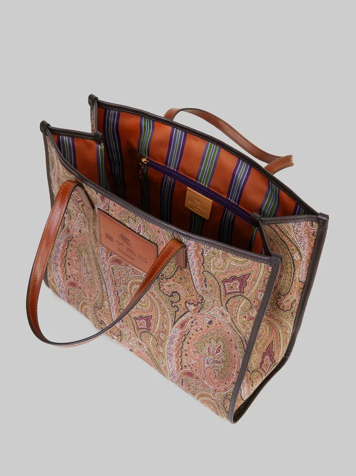 Women Paisley Jacquard Shopping Bag Etro Shopping Bags