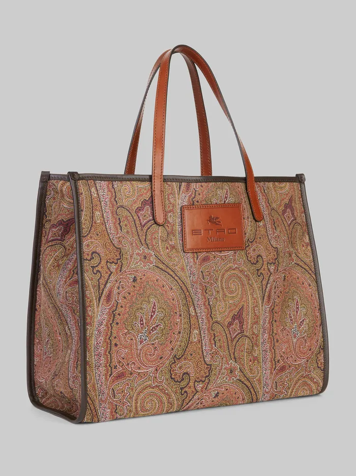 Women Paisley Jacquard Shopping Bag Etro Shopping Bags