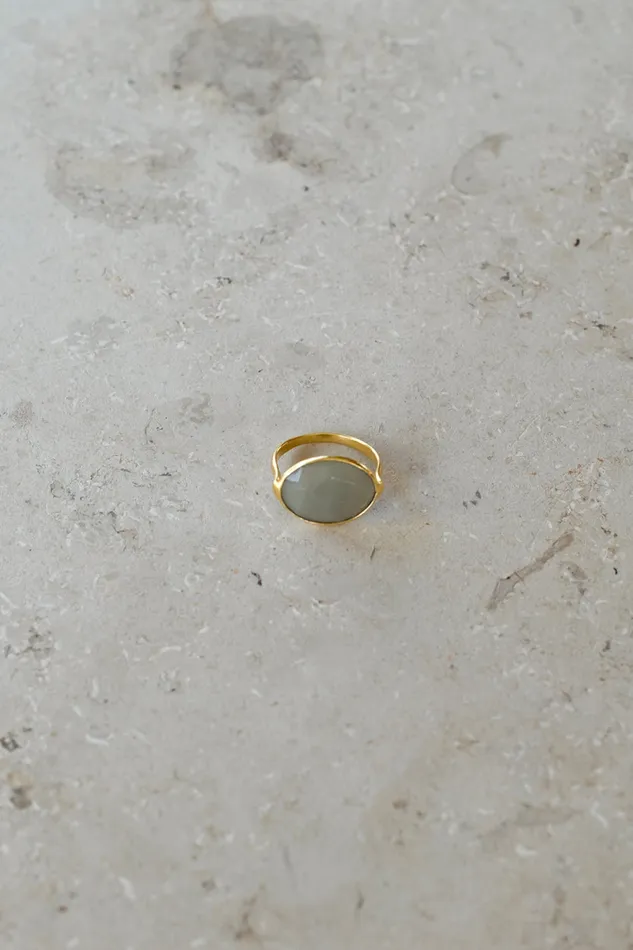 Women PD OVAL RING Grey Bybar Jewellery