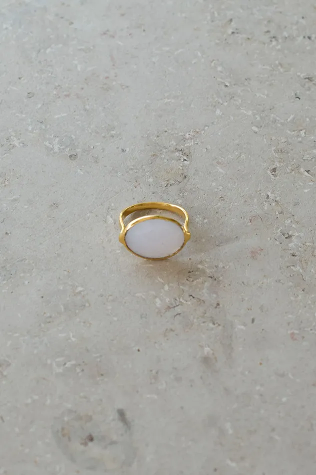 Women PD OVAL RING Old Pink Bybar Jewellery